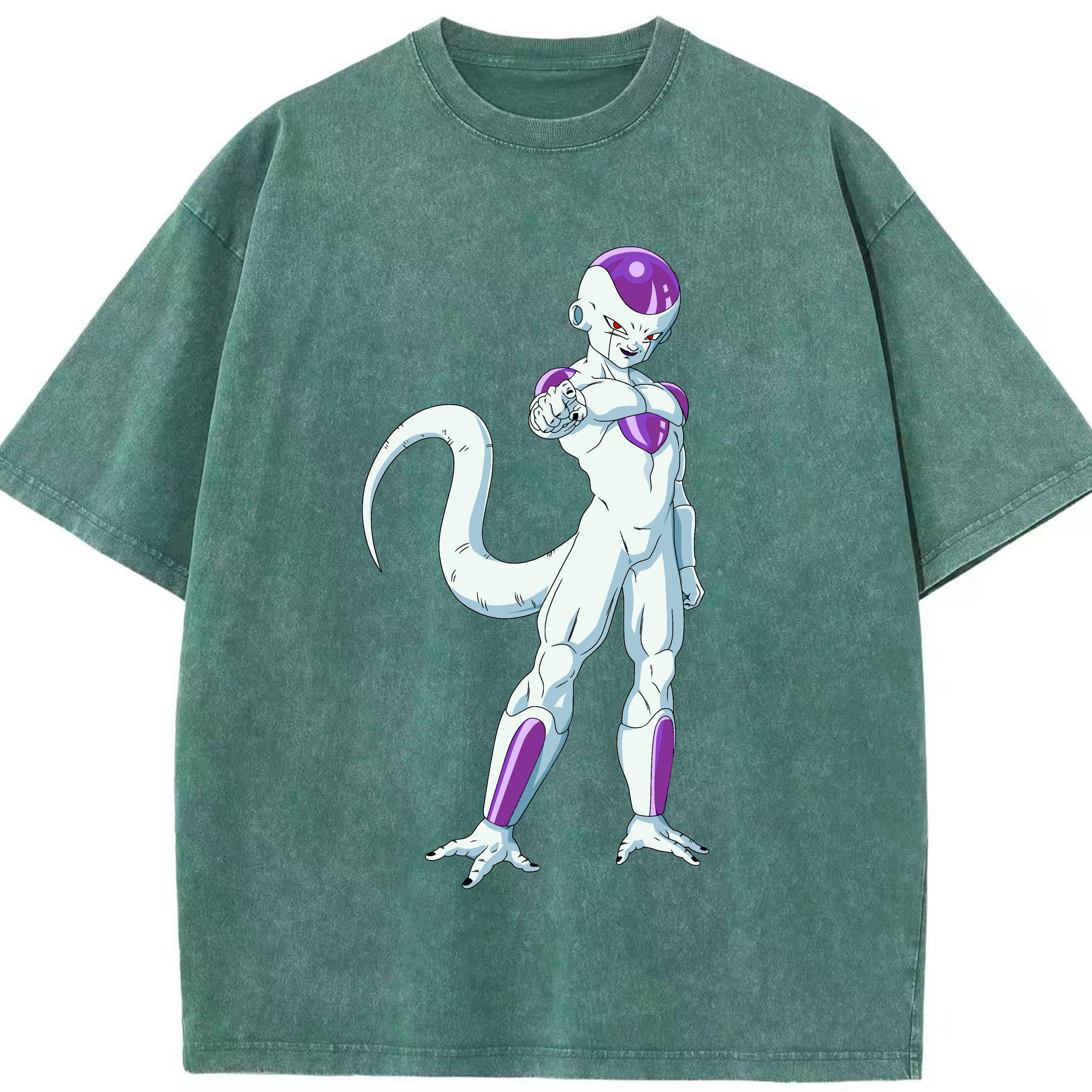 （画像用） ドラゴンボール フリーザ DRAGON BALL Frieza 綿100% ヴィンテージ風 半袖Tシャツ（フロントプリント）